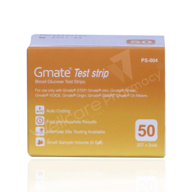 Gmate Blood Glucose Test Strips 50'S - Image 3
