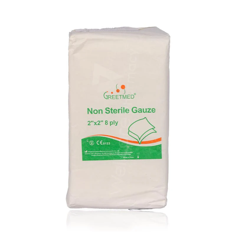 Greetmed Non Sterile Gauze 2''X2'' 8ply 100'S