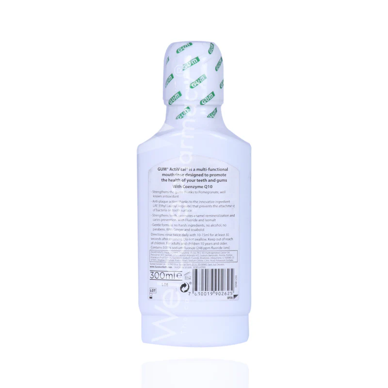 Gum Activital Q10 Mouth Wash 300ml - Image 3