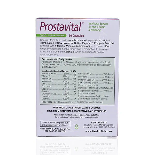 H-Aid Prostavital One A Day Cap 1x30'S - Image 3