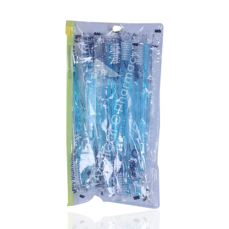 Happy Morning Short Head Disposable Tooth Brush And Tooth Paste 10'S - Image 2