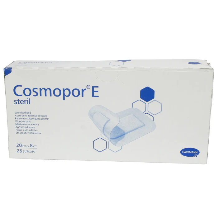 Hartmann Cosmopor E Steril Absorbent Adhesive Dressing 20x8cm 25'S