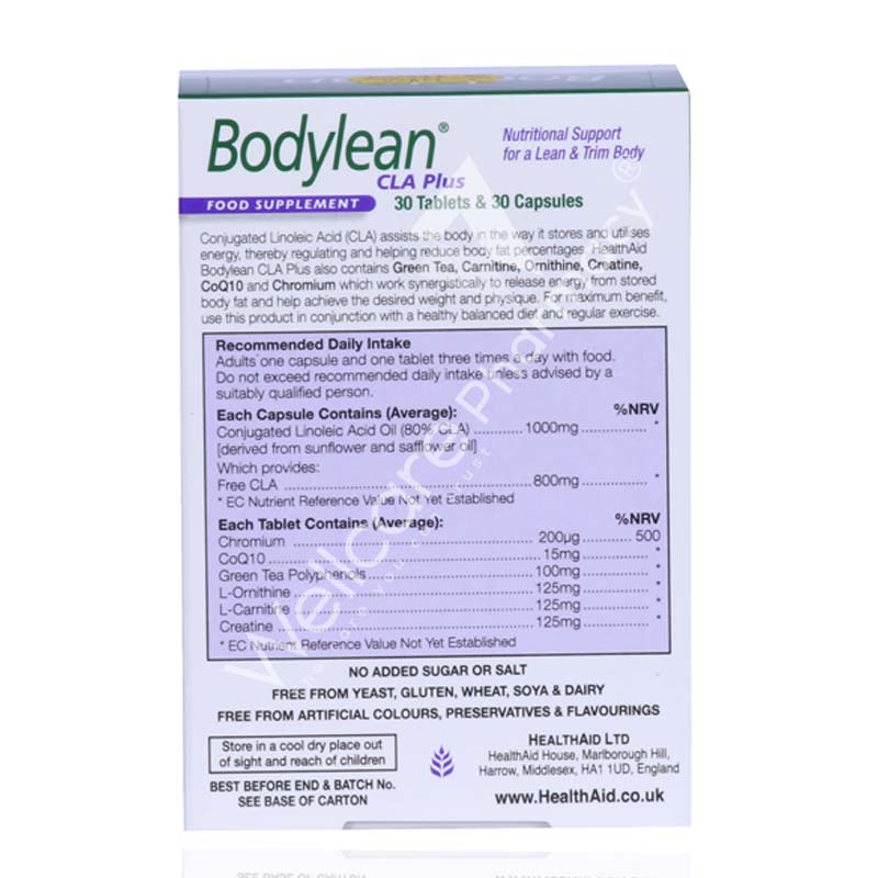 Health Aid Bodylean Cla Plus 30'S Capsules & 30'S Tablets - Image 3