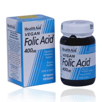 Health Aid Folic Acid 400mcg 90 Tablets - Image 2