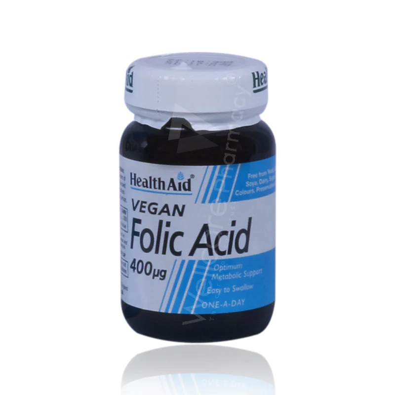 Health Aid Folic Acid 400mcg 90 Tablets - Image 3