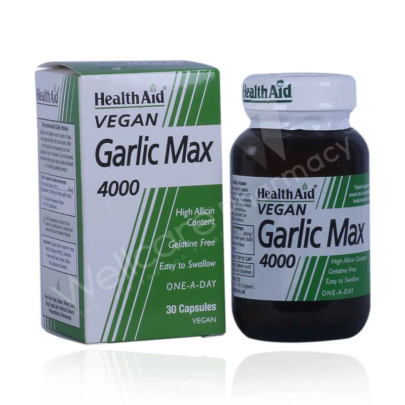Health Aid Garlic Max 4000 Mg 30 Capsules