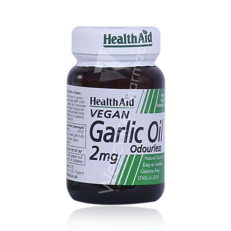 Health Aid Garlic Oil Odor Less 30 Capsules - Image 3