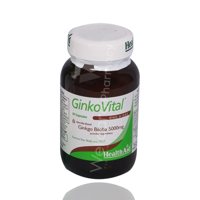 Health Aid Ginko Vital Capsules 30'S - Image 3