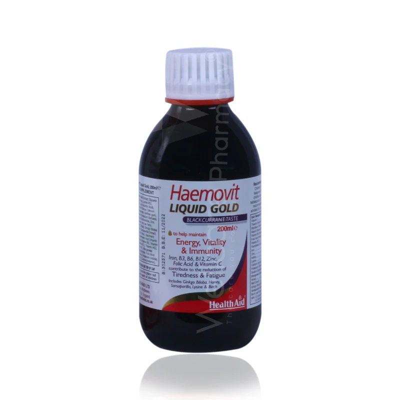 Health Aid Haemovit Liquid Gold 200ml - Image 3