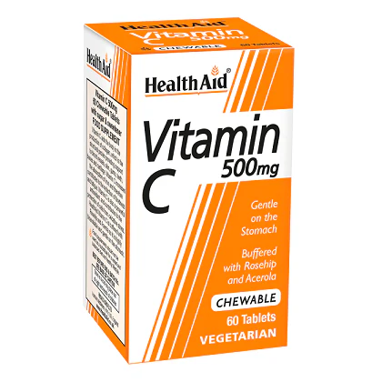 Health Aid Vitamin C 500mg Chewable Tablets 60'S