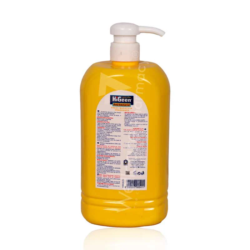 Higeen Hand Sanitizer Fresh Maracuja 1000ml - Image 3