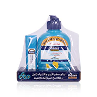 Higeen Hand & Things Sanitizer Spray Refillable Bottile Blue Flowers 250ml - Image 2