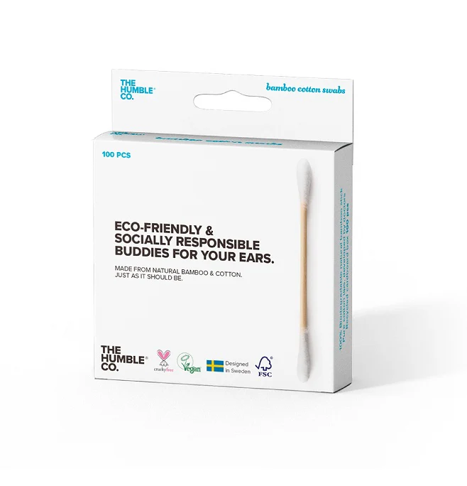 Humble Bamboo Cotton Swabs White100'S