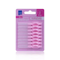 Intermed Ergonomic Interdental Brush Mini Size 0.4mm 1 X 8'S - Image 2