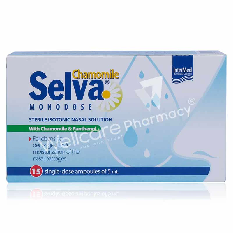 Intermed Selva Monodose Sterile Isotonic Nasal Solution Ampoules 15x5ml