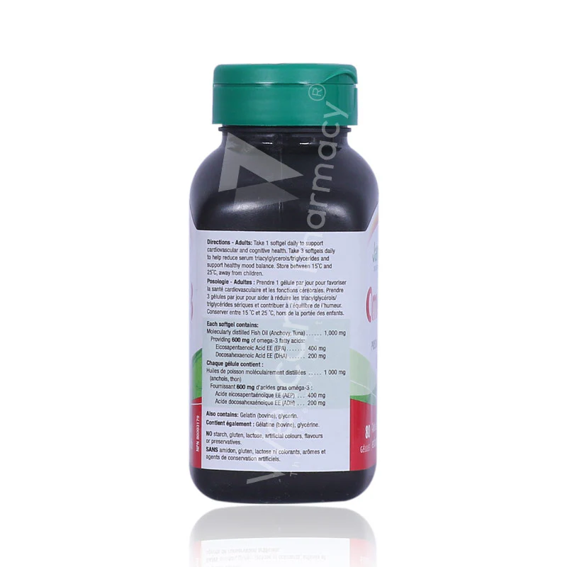 Jamieson Omega 3 600mg Capsules 80'S - Image 2