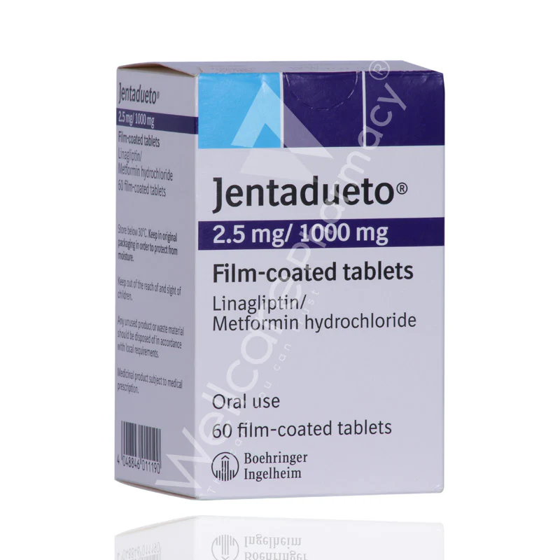 Jentadueto 2.5mg/1000mg Tablets 60'S