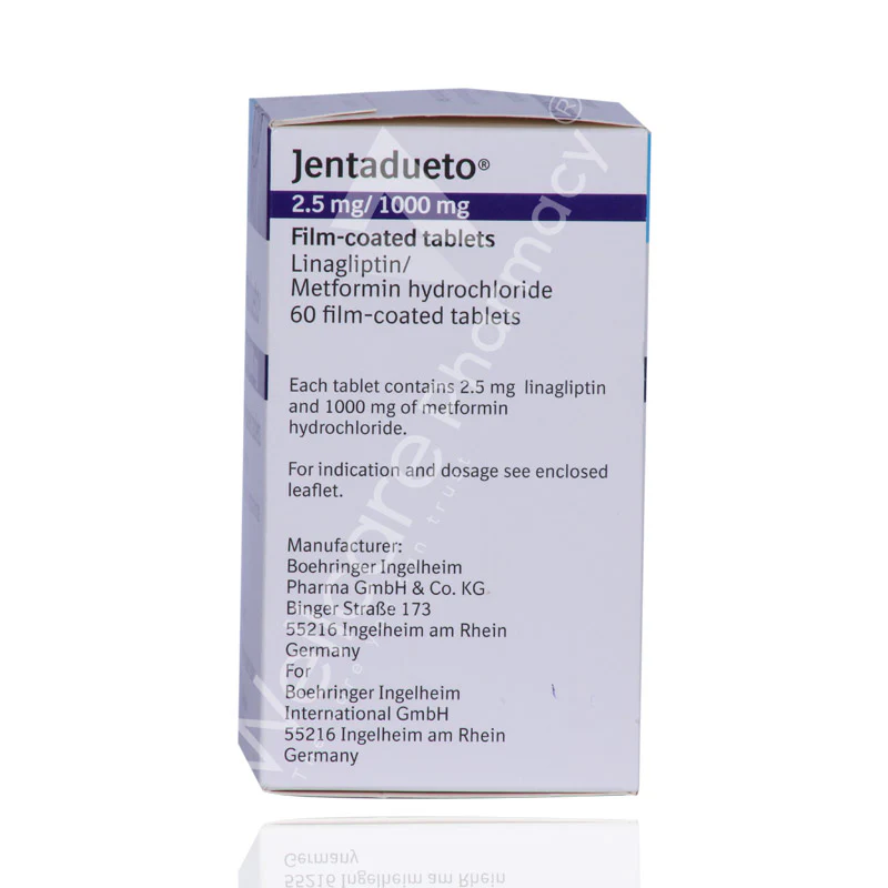 Jentadueto 2.5mg/1000mg Tablets 60'S - Image 3