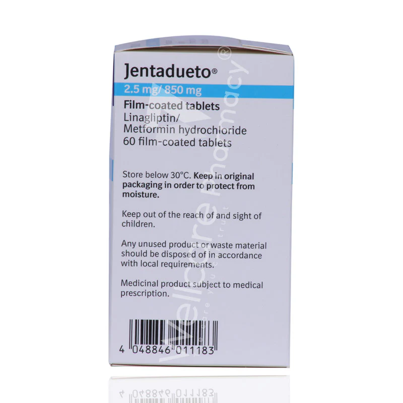 Jentadueto 2.5mg/850mg Tablets 60'S - Image 3