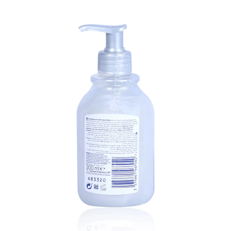 Johnsons Anti Bacterial Hand Wash -Sea Salt 300ml - Image 3