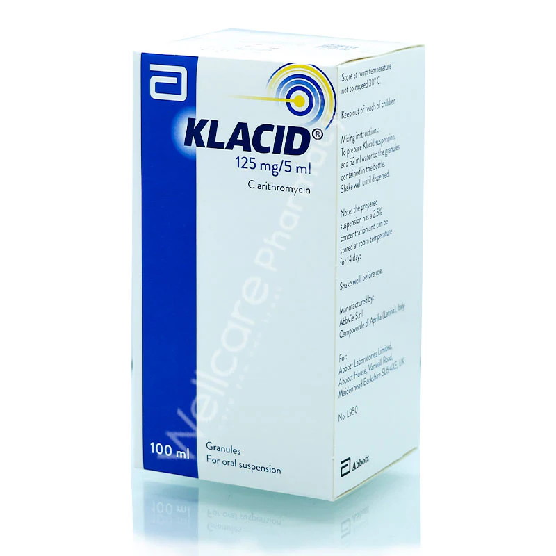Klacid 125mg Granules For Suspension 100ml