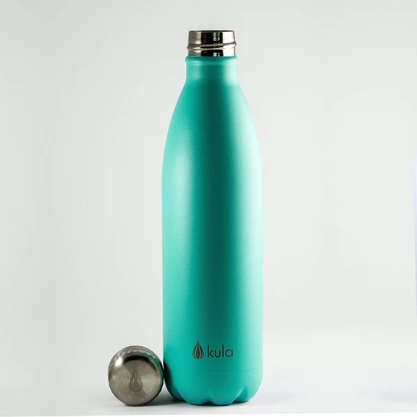 Kula Stainless Steel Vaccum Bottle 1000ml Aqua - Image 3