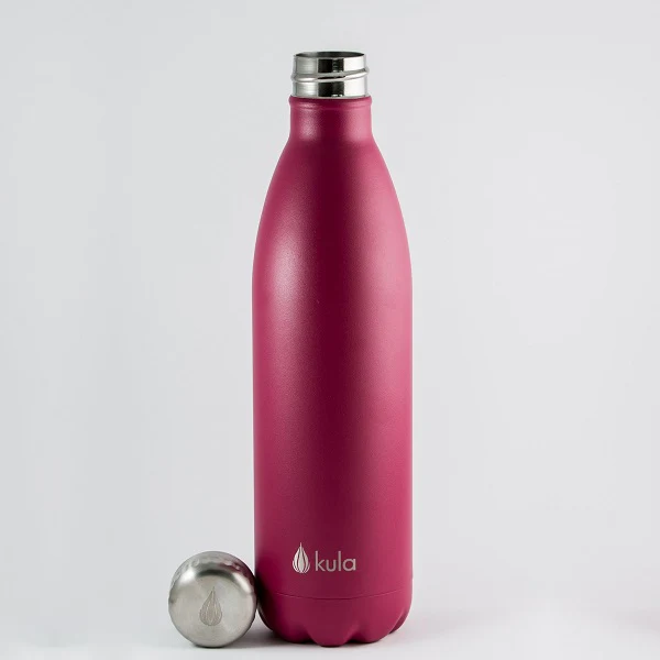 Kula Stainless Steel Vaccum Bottle 750ml Berry - Image 3