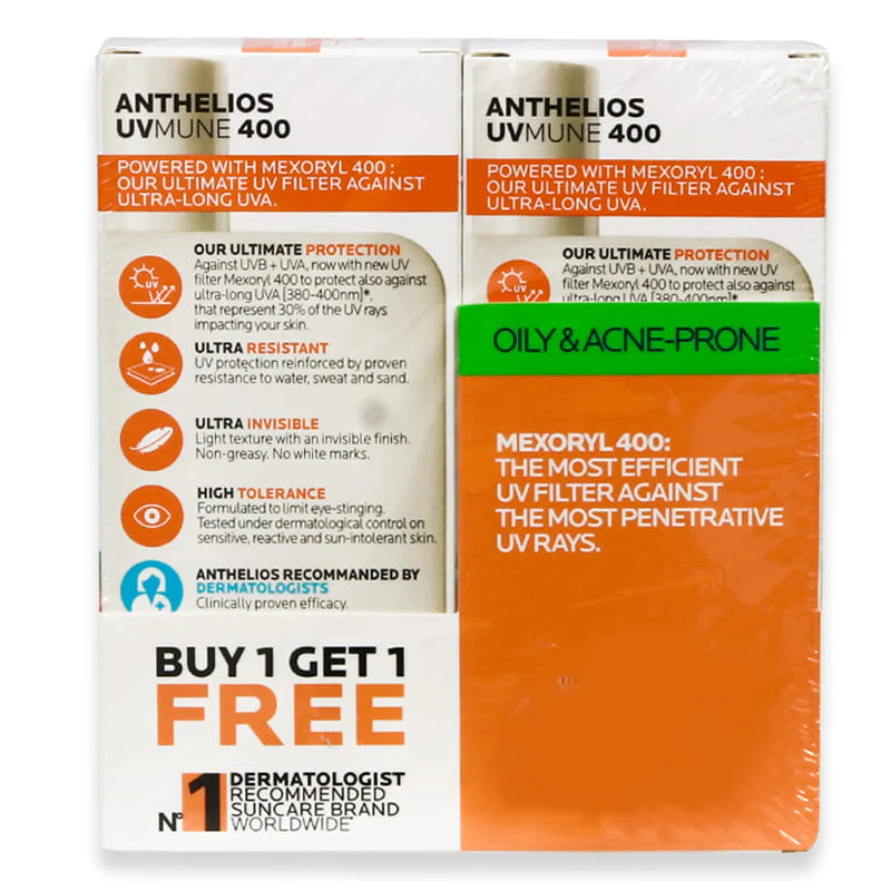 La Roche Posay 1+1 Anthelios Uvmune400 Spf50+ Oil Control Fluid 50ml - Image 2