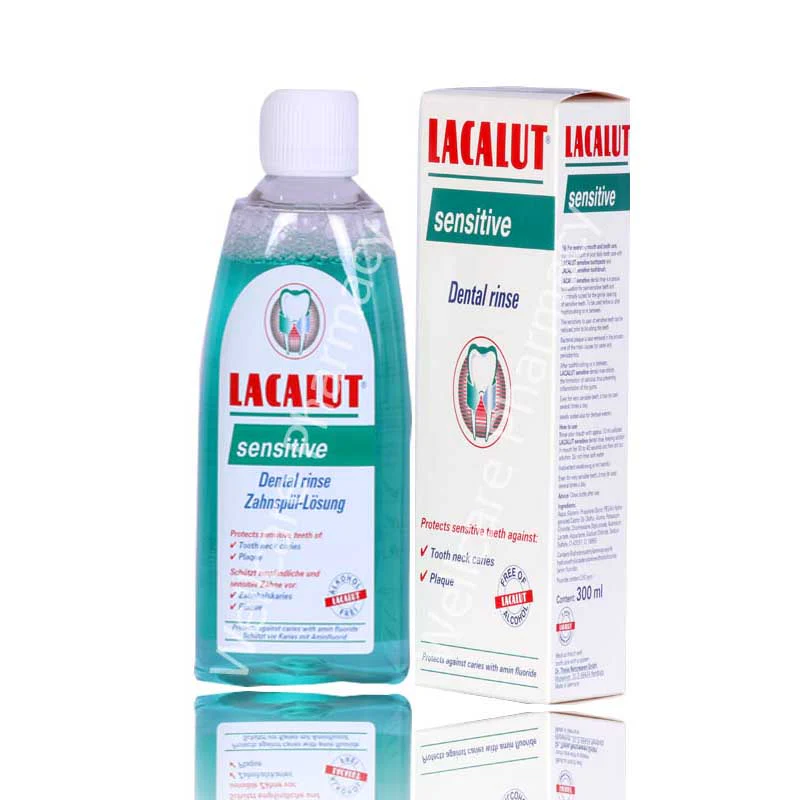Lacalut Sensitive Mouth Wash 300ml - Image 3