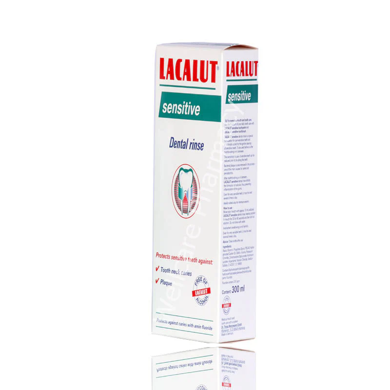 Lacalut Sensitive Mouth Wash 300ml - Image 4
