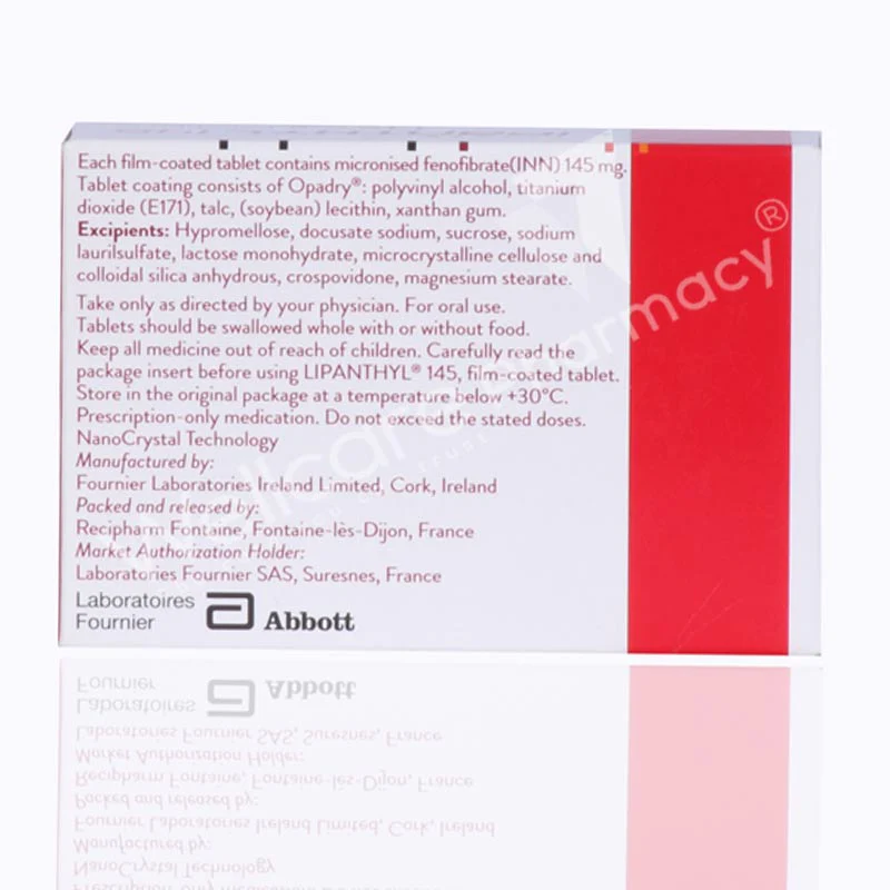 Lipanthyl 145mg Tablets 30'S - Image 3