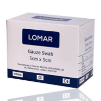 Lomar Sterile Gauze Swabs 5x5cm 8ply 50'S - Image 2