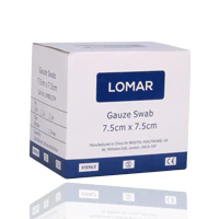 Lomar Sterile Gauze Swabs 7.5x7.5cm 8ply 50'S - Image 2