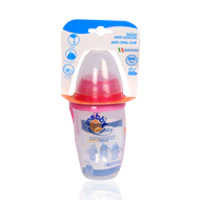 Mebby Anti Spill Cup 6 Months Plus Pink 280ml - Image 2