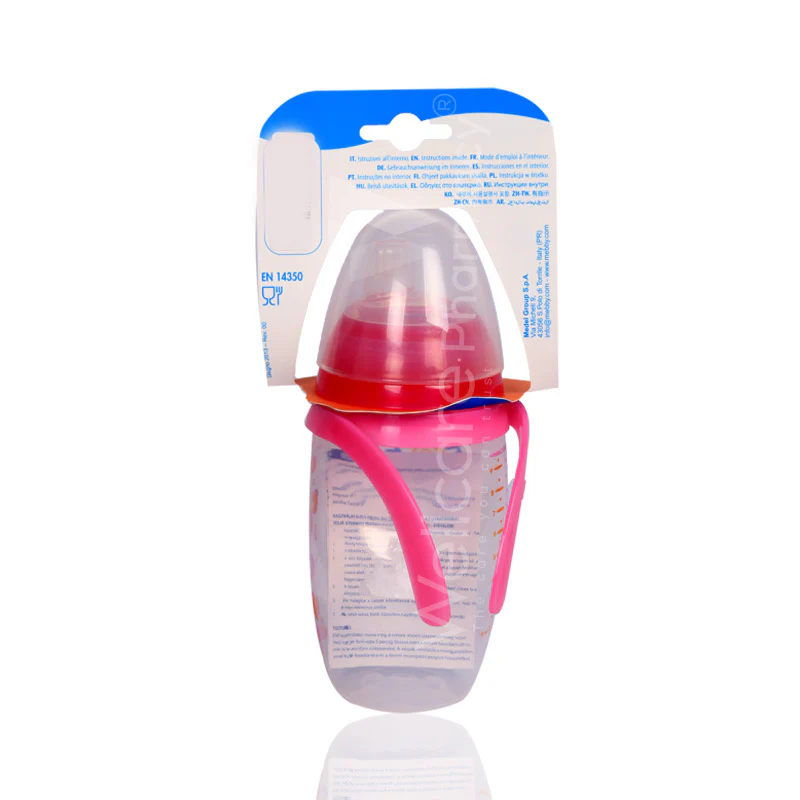 Mebby Anti Spill Cup 6 Months Plus Pink 280ml - Image 3