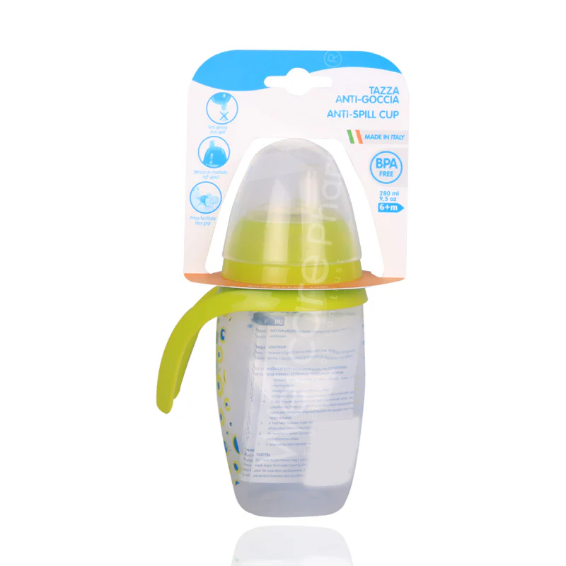 Mebby Anti Spill Cup 6months Plus Green 280ml