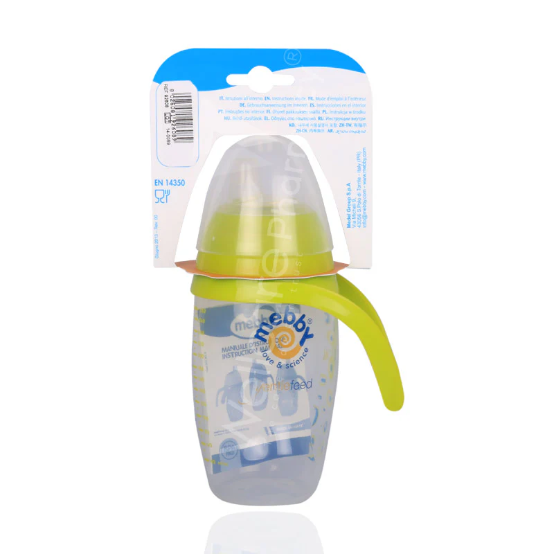 Mebby Anti Spill Cup 6months Plus Green 280ml - Image 3