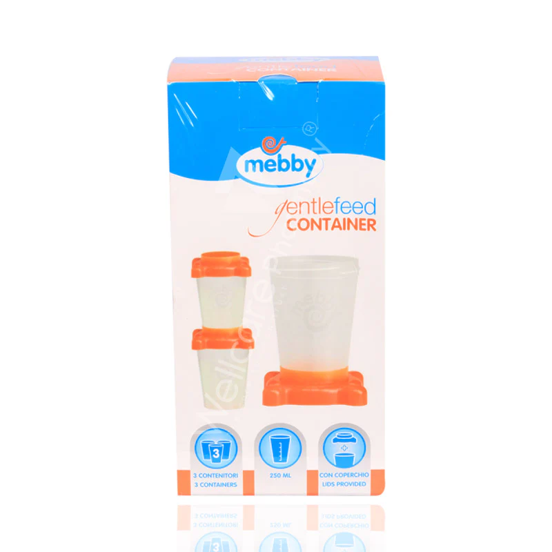 Mebby Gentle Feed Container 250ml 3'S