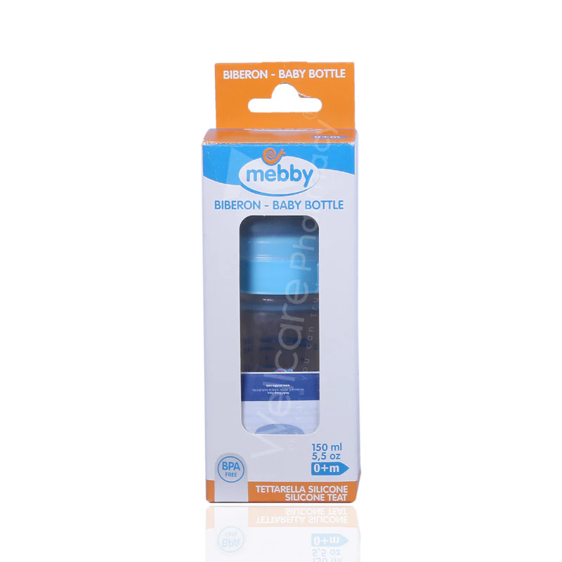 Mebby Plastic Feeding Bottle Pp 0 Months 150ml