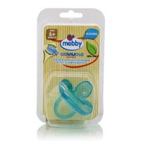 Mebby Silicone Gommolo Anatomical Soother Blue 6 Month Plus - Image 2