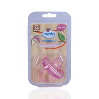 Mebby Silicone Gommolo Anatomical Soother Pink 6month Plus - Image 2