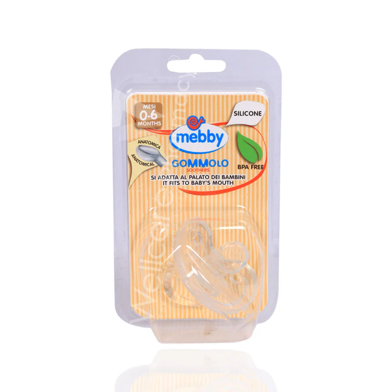 Mebby Silicone Gommolo Clear Soother 0-6m