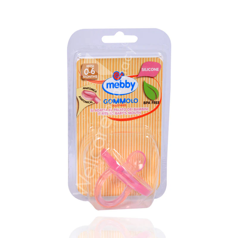 Mebby Silicone Gommolo Pink Soother 0-6m