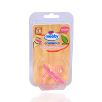 Mebby Silicone Gommolo Pink Soother 0-6m - Image 2