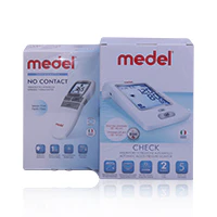 Medel Check Automatic B/P Monitor + Medel Non Contact Forehead Thermometer - Image 2