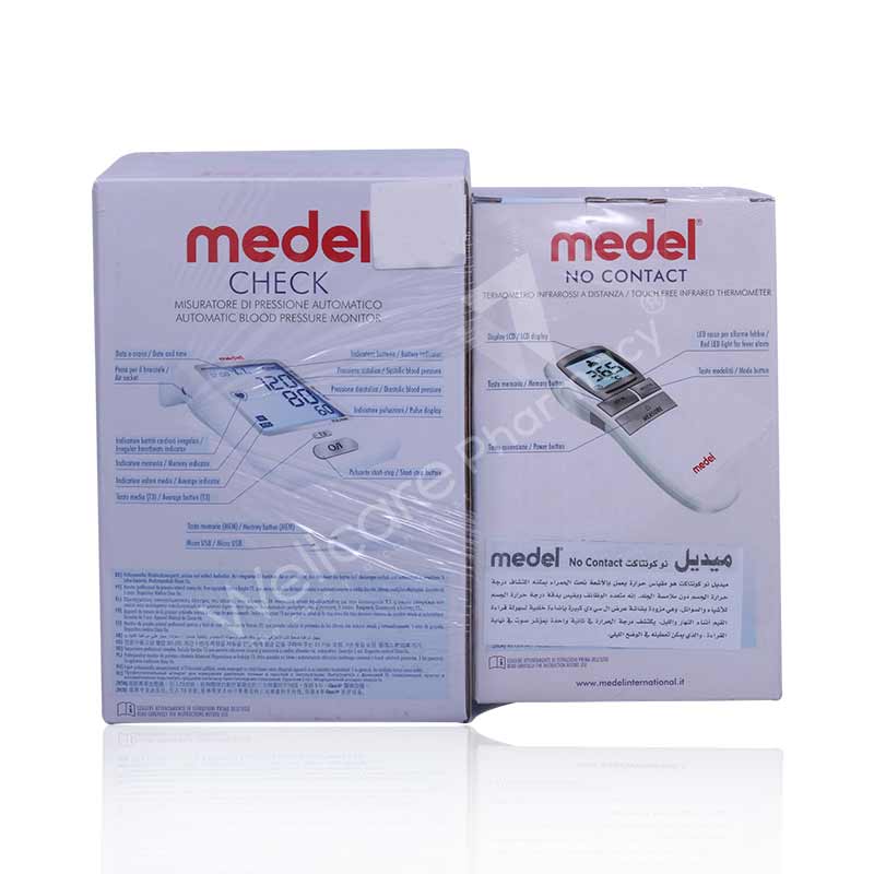 Medel Check Automatic B/P Monitor + Medel Non Contact Forehead Thermometer - Image 3