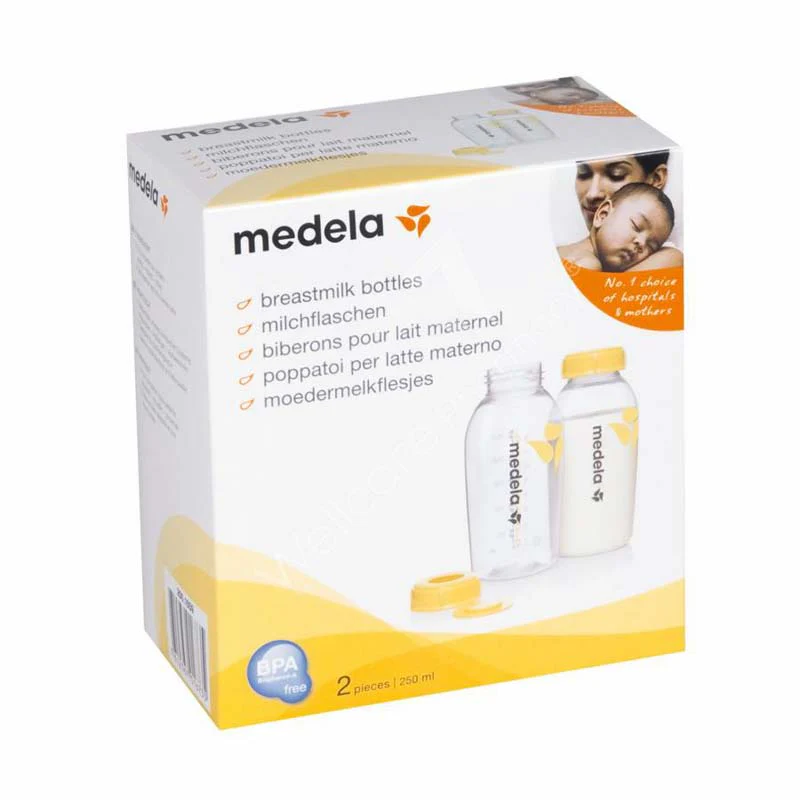 Medela Baby Milk Bottles 250ml 2'S - Image 3