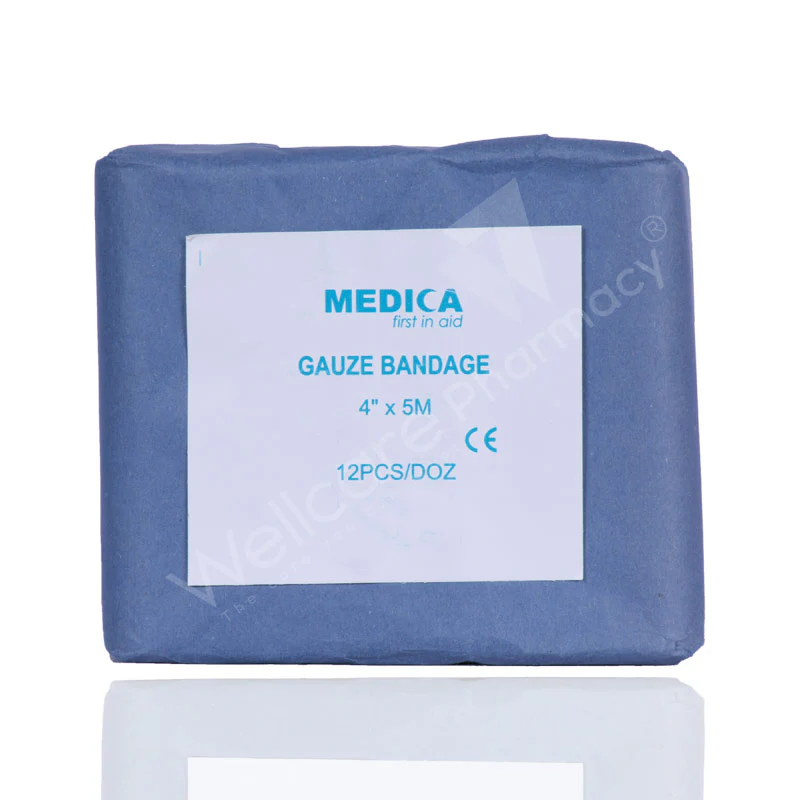 Medica Gauze Bandage 10cm X 5m 12'S
