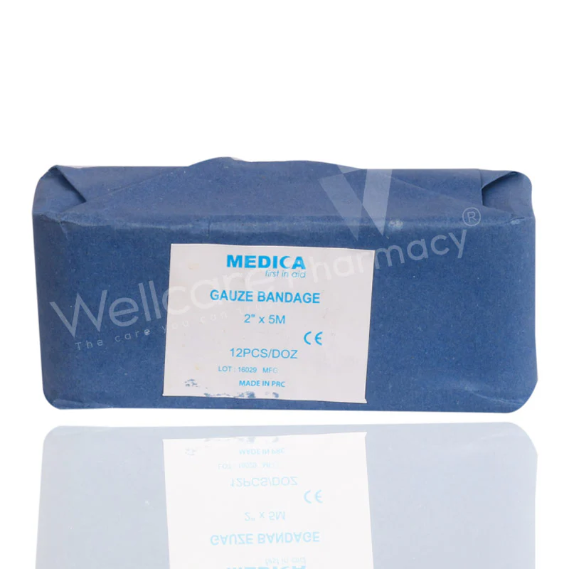 Medica Gauze Bandage 2.5cm X 5m 12'S