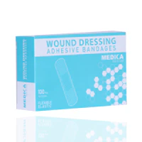 Medica W/Dressing Adh Flexible Plaster 19x72 1x100'S - Image 2